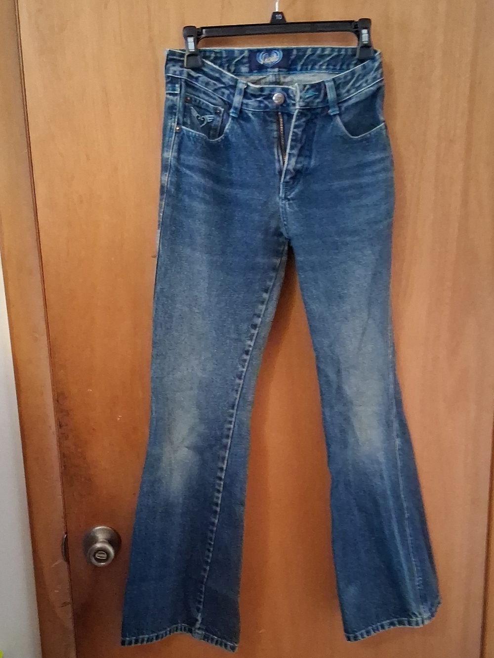 Angels Jeans Women's Dark Blue Flare Denim